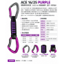 美國 ARMBURY ACE 16/25 PURPLE 無鎖快扣 11cm 4141711